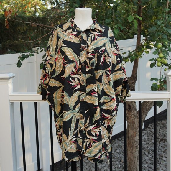 Hawaiian style Dad button up shirt - Picture 2 of 5